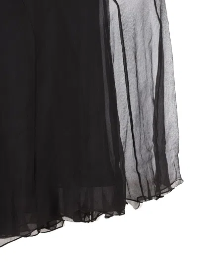 Chloé Women's Ruffled Flared Maxi Skirt In Black