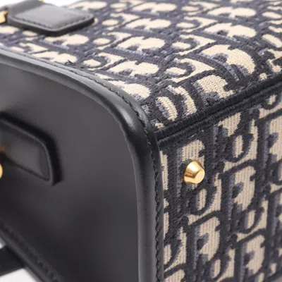 Pre-owned Dior Christian  Beige Navy Canvas Tote Bag () In Multi