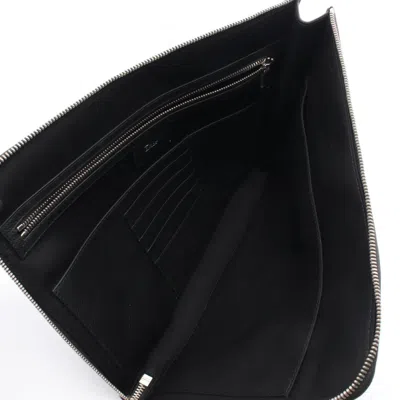 Pre-owned Dior Christian  Black Leather Clutch Bag ()