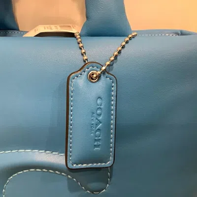 Pre-owned Coach Blue Leather Shoulder Bag Tote Bag ()