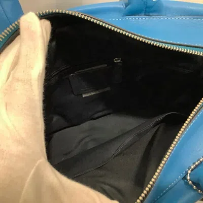 Pre-owned Coach Blue Leather Shoulder Bag Tote Bag ()