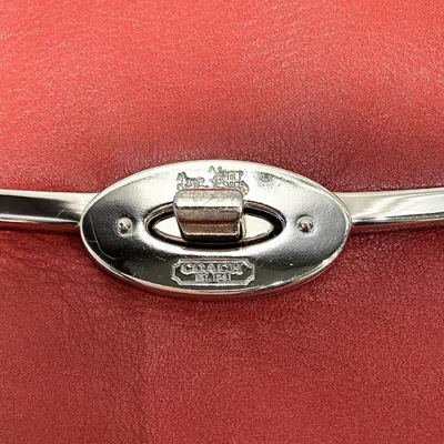 Pre-owned Coach Orange Leather Clutch Bag Shoulder Bag ()
