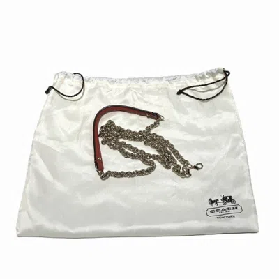 Pre-owned Coach Orange Leather Clutch Bag Shoulder Bag ()