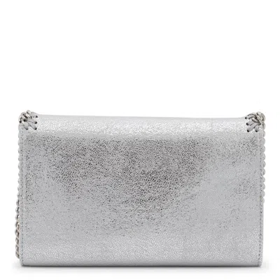 Stella Mccartney Falabella Metallic Finish Shoulder Bag In Metallic