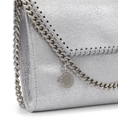 Stella Mccartney Falabella Metallic Finish Shoulder Bag In Metallic