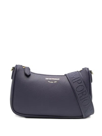 Emporio Armani Logo-detail Shoulder Bag In Purple