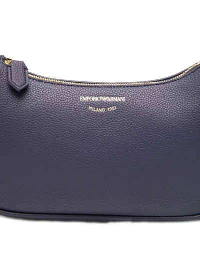 Emporio Armani Logo-detail Shoulder Bag In Purple