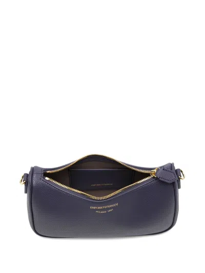 Emporio Armani Logo-detail Shoulder Bag In Purple