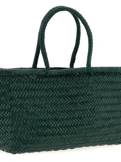 Dragon Diffusion Bamboo Triple Jump Shoulder Bags Green In Green