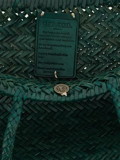 Dragon Diffusion Bamboo Triple Jump Shoulder Bags Green In Green