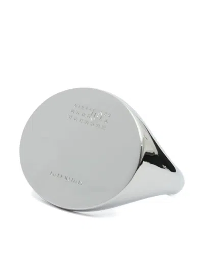 Mm6 Maison Margiela Numbers-motif Cuff Bracelet In White