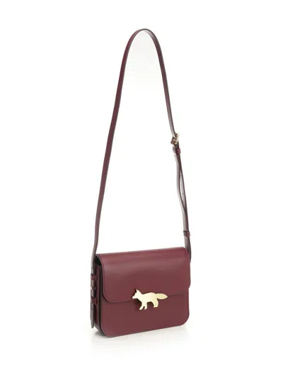 Maison Kitsuné Edie Bag Shoulder Bags Bordeaux