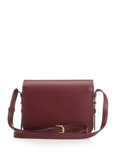 Maison Kitsuné Edie Bag Shoulder Bags Bordeaux
