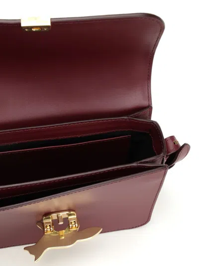 Maison Kitsuné Edie Bag Shoulder Bags Bordeaux