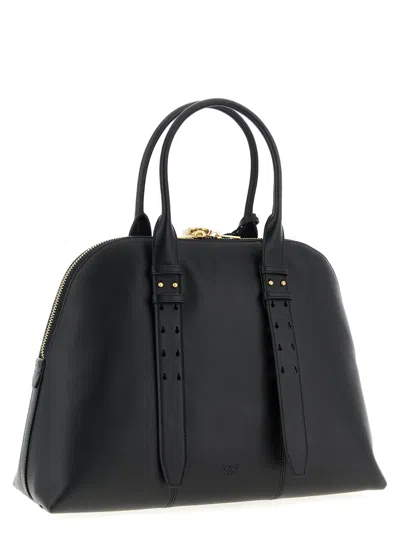 Pinko Bowling Bag Escape Maxi In Leather