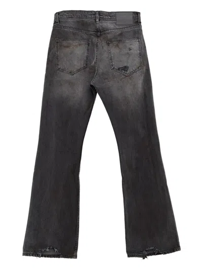 Enfants Riches Deprimes Flared Denim Cotton Jeans In Black