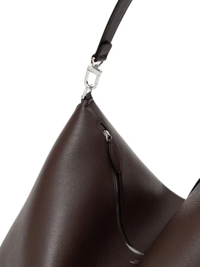 Totême Bevel Triangular Zip-top Tote Bag In Brown