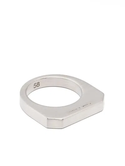 Rick Owens Hollywood Ring In Gray
