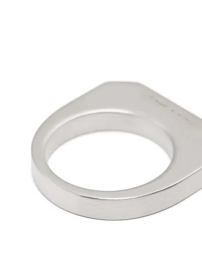 Rick Owens Hollywood Ring In Gray