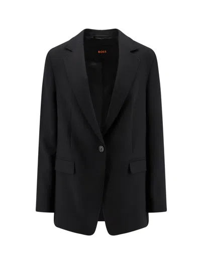 Hugo Boss Boss Women Jabla Single-breasted Blazer In Black