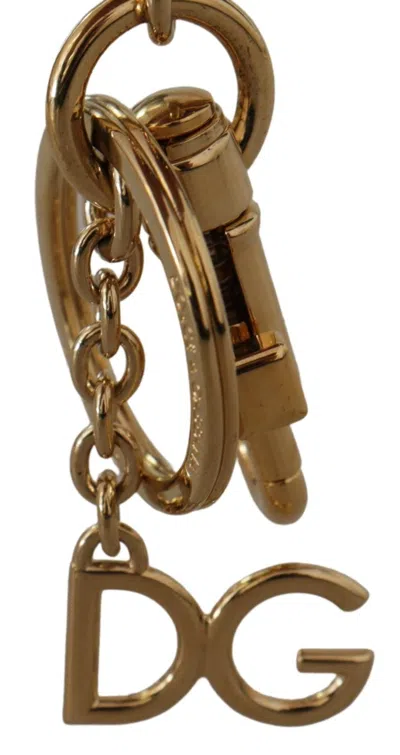 Dolce & Gabbana Black Leather #dgloveslondon Keyring Cardholder Coin Women's Case In Brown