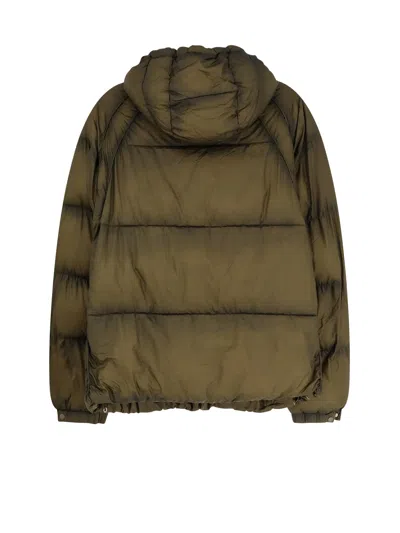 Represent Hooded Blazer With Elastic Cuffs And Pockets In Green