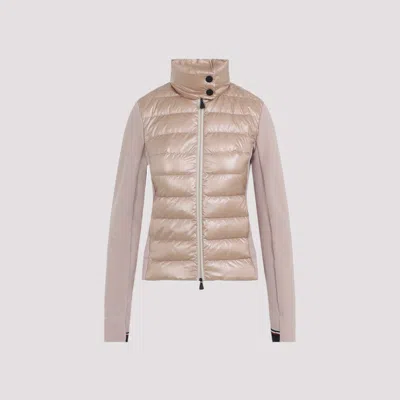 Moncler Padded Zip-fastening Jacket In Neutral