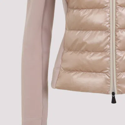 Moncler Padded Zip-fastening Jacket In Neutral