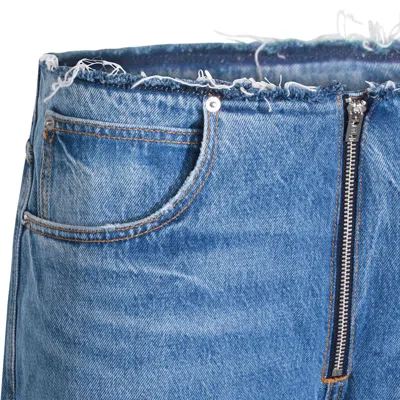 Alexander Wang Jeans Vintage Marbled Blue In Blue