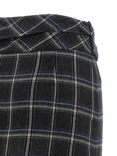 Isabel Marant Wrap Skirt With Asymmetric Hem And Tie Detail In Black