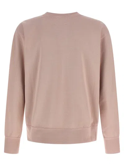 Isabel Marant Crew Neck Sweatshirt Featuring Ribbed Cuffs In Pink