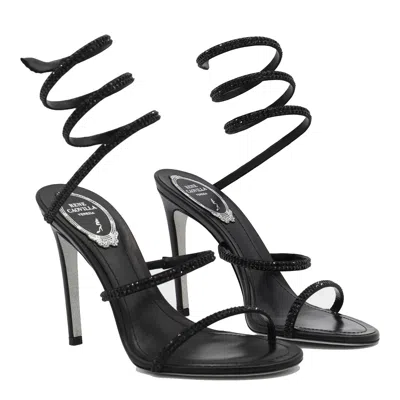 René Caovilla Sandals Black In Black