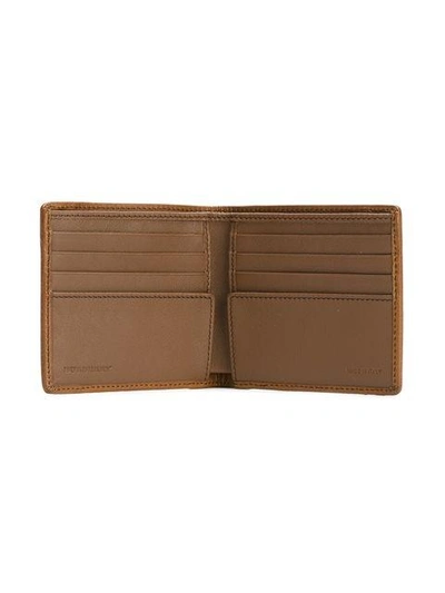 Shop Burberry House Check Small Wallet - Brown