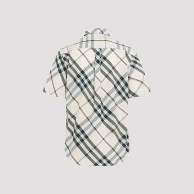 Burberry Short Sleeve Check Design Shirt In Multi