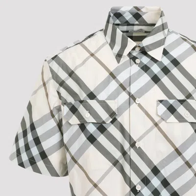 Burberry Short Sleeve Check Design Shirt In Multi