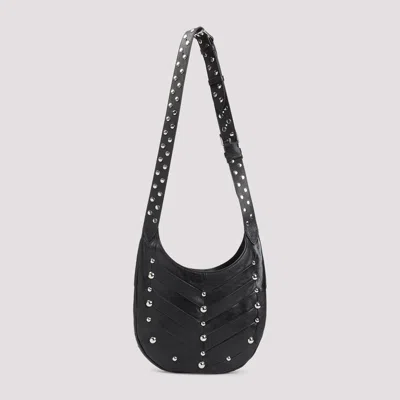 Valentino Garavani Hoboho Hobo Bag In Chevron-patterned Nappa Leather With Studs