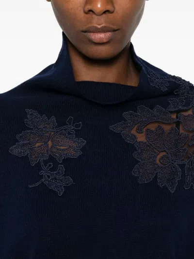 Ermanno Scervino Sweaters Blue And Green In Blue