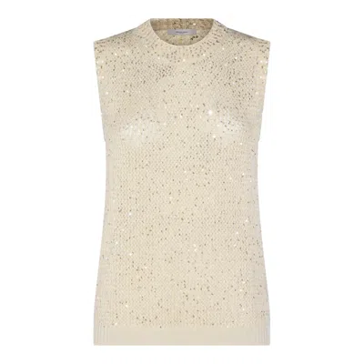 Golden Goose Sweaters Heritage White In Neutral