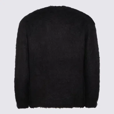 Auralee Cozy Long Sleeve Crew Neck Sweater In Black
