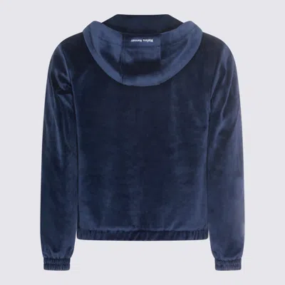 Adidas Originals Chenille Sweatshirt With Iconic Side Stripes In Blue