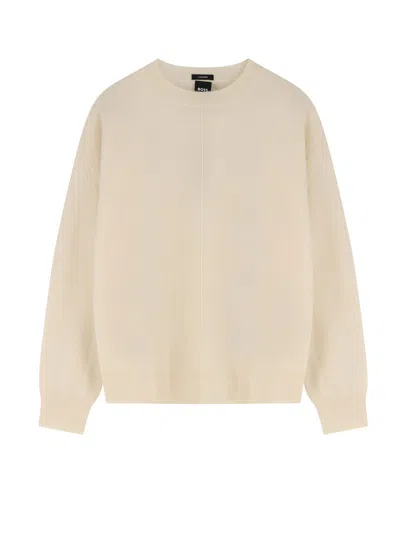 Hugo Boss Sweaters Open White In Neutral