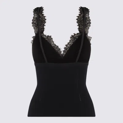 Blumarine Top Blacks And Greys In Black