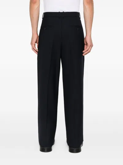Saint Laurent Wool Trousers In Black