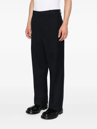 Saint Laurent Wool Trousers In Black
