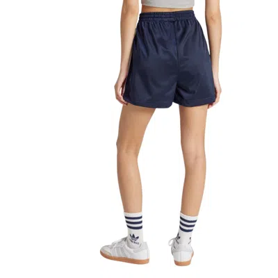 Adidas Originals (wmns) Adidas Firebird Shorts 'night Indigo White' In Multi
