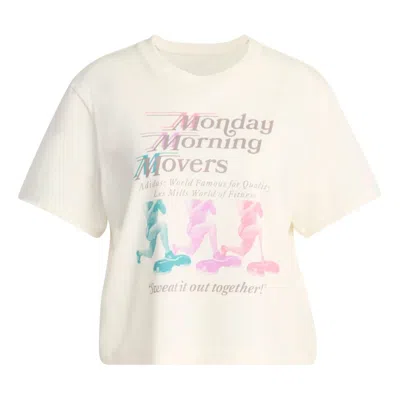 Adidas Originals (wmns) Adidas X Les Mills Movers Graphic T-shirt 'off White'