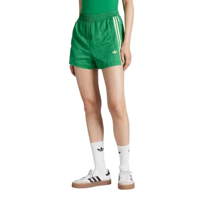 Adidas Originals (wmns) Adidas Pinstripe Satin Shorts 'green'