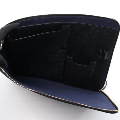 Pre-owned Dunhill Black Leather Clutch Bag ()