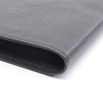 Pre-owned Dunhill Black Leather Clutch Bag ()