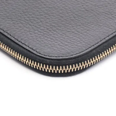 Pre-owned Dunhill Black Leather Clutch Bag ()